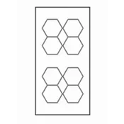 Spectra 175-265v 6500k v4 led svetla hexagon 498w ( 119-0004 )