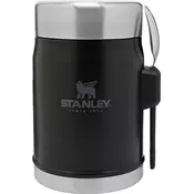 Stanley Classic Food Jar + Spork 0.4L, Matte Black Črna, Posoda za hrano