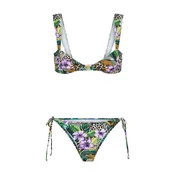 LSCN by LASCANA Bikini karamel / temno zelena / lila / sivka