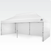 Vrtni paviljon 3x6m - plus 3 stene - Bela