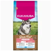 Eukanuba Senior Large Breed Grain Free morska riba - 2 x 12 kg