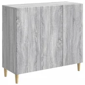 Vidaxl Strani šal Siva Sonoma 89 x 34,5 x 80 cm Inženirski les