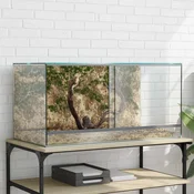 vidaXL Staništa gmazova i vodozemaca Bijelo 80 x 40 x 40 cm Stakl