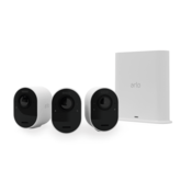 Arlo Ultra 2 zunanja varnostna kamera, 3 kosi, z bazno postajo, bela (VMS5340-200EUS)