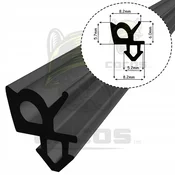 shumee Tesnilo za PVC okna S-1387F črno 1m