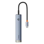 Baseus UltraJoy 5-portni HUB AIR doking stanica, siva B00052801811-03