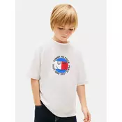 Tommy Hilfiger Majica Smiley Flag KB0KB10269 Siva Regular Fit