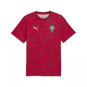 PUMA Morocco ftblCulture Tee Printed Men, Football, Dark Crimson/Alpine Snow, M