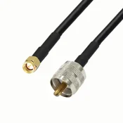 shumee Antenski kabel SMA vtič/UHF vtič RF5 1m