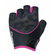 CHIBA Kolesarske rokavice za ženske Lady Gel črna/roza