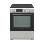 VOX CHT6155SQ Električni Šporet, 69 l, 60x85x60 cm, Turbo Rerna, Sivi