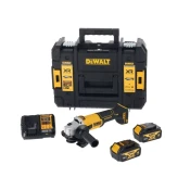 Dewalt akumulatorski kotni brusilnik z brezkrtačnim motorjem 18V XR, 125 mm, 2x 4 Ah DCG407M2T