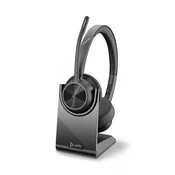 HP Poly Voyager 4320 bežicne/MS Teams Cert+BT700 dongle+Charging Stand/77Z00AA/crni Slušalice ( 77Z00AA )