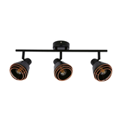 Spot svetiljka NERIA 3xE14/40W/230V crna/bakarna