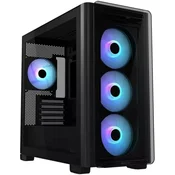 Kucište Asus A23 Plus, Mid tower, kaljeno staklo, bez napajanja, Micro ATX, Black A23 PLUS TG ARGB BLACK