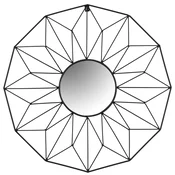 Geometrijsko ogledalo 12 kotov črno 58 cm MC60375
