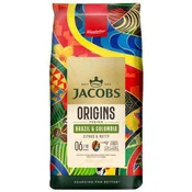 Jacobs Kava v zrnu JACOBS Origins Fusion Brazilija in Kolumbija 1 kg