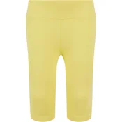 High-waisted shorts for girls - yellow