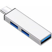 Generic Učinkovito zvezdišče USB C 3-vratno zvezdišče USB3.0 za prenos podatkov 5 Gbps Vrata USB2.0 za 482 Mbps adapter za prenos podatkov USB C zvezdišče, (21127325)