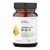 Aura Herbals - Vitamin B6 P-5-P 6 mg, 60 kapsul