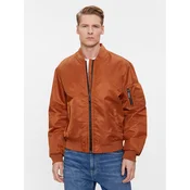 Calvin Klein Bomber jakna Sateen Hero Bomber K10K109907 Rjava Regular Fit