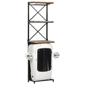 vidaXL Omarica za vino traktor bela 49x31x170 cm robusten mangov les