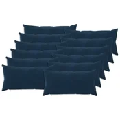 Vidaxl Prevleka za blazino 12 kos HEERLEN Modra 40 x 80 cm Mikrofibra