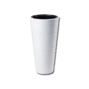 Pokrov za cvetlični lonec SAHARA SLIM plastika mat d30x56cm
