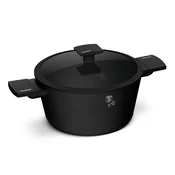 Lonec s pokrovko s cedilom in titanovo površino Matte Black 24cm 55302