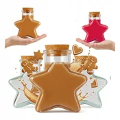 shumee 5x stekleni kozarec STAR 280 ml za vinski sirup darilo