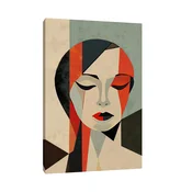 Canvas Slika na platnu Red lady, Bez rama, 40x60 cm