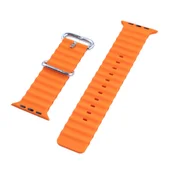 PASČEK ZA APPLE WATCH 1/2/3/4/5/6/7/8/9/10/SE 42/44/45 ORANŽEN