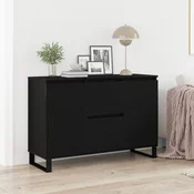 vidaXL vidaXL Sideboard Črna Oreh 104x35x70 cm Izdelano iz lesa, (22013949)