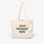 Torba Nike Heritage Your Message Here Tote Bag 22L Oatmeal/ Safety Orange/ Safety Orange 22 l