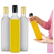 shumee 50x steklenička MARASCA CLEAR 500 ml za olivno olje, tinkture, kis 0,5 l