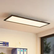 Lindby LED panel Nelios, 80 x 30 cm, 4.000K, črn, kovinski - Kuhinja - Sodobni - črna, bela - Plastika