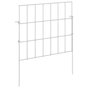 Vidaxl Ograja za vrt z žeblji 24 szt. 35 x 30 cm Mesh Pocinkano jeklo