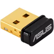 ASUS USB-BT500 Mini Bluetooth 5.0 USB Adapter, backward compatible with BT 2.1/3.x/4.x, enables wireless communication with Bluetooth-enabled devices, Faster, Further Coverage - Transfer data up to twice as fast as before and with 4X the range in BLE - 90