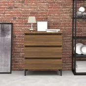 Komoda boja smedeg hrasta 60 x 35 x 69 cm konstruirano drvo