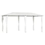 Sjenica s navlakama za stupove 2,98x5,3x2,59 m krem 160 g/m2
