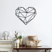 Wallity Zidna dekoracija Heart 1, 47x40cm, Crna