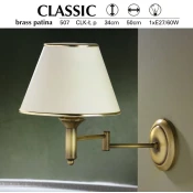 Jupiter 507 CL K L p - Stenska svetilka CLASSIC E27/60W/230V