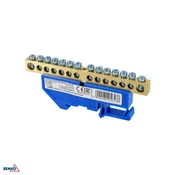 Schelinger priključna sponka za DIN letev 125A 500V, modra, 14 x 6 mm, 1 modul BM-A18-TBI-8X12-14P-NI