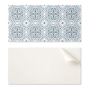 shumee Samolepilna PVC jedilniška plošča z grafiko 100x50 cm s cvetličnim ornamentnim vzorcem