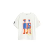 Desigual Majica kraljevo modra / rumena / oranžna / bela