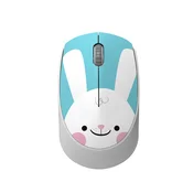 INF Brezžična miška Cartoon Blue Rabbit - 2.4G Ergonomska Mini Optična Miška, (5000129794)