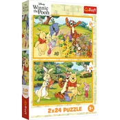 Trefl - Puzzle 2x24 Winnie: Dan na vrtu - 1 - 39 kosov