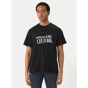 Versace Jeans Couture Majica 80GAHE04 CJ00E Črna Regular Fit