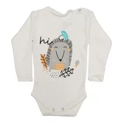 BEBI SAN Bodi za bebe dugih rukava Jež, Beli