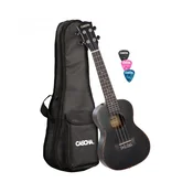 CONCERT UKULELE Mahagonij črn za LEVIČARJE(+ torba, trzalice) HH 2300L